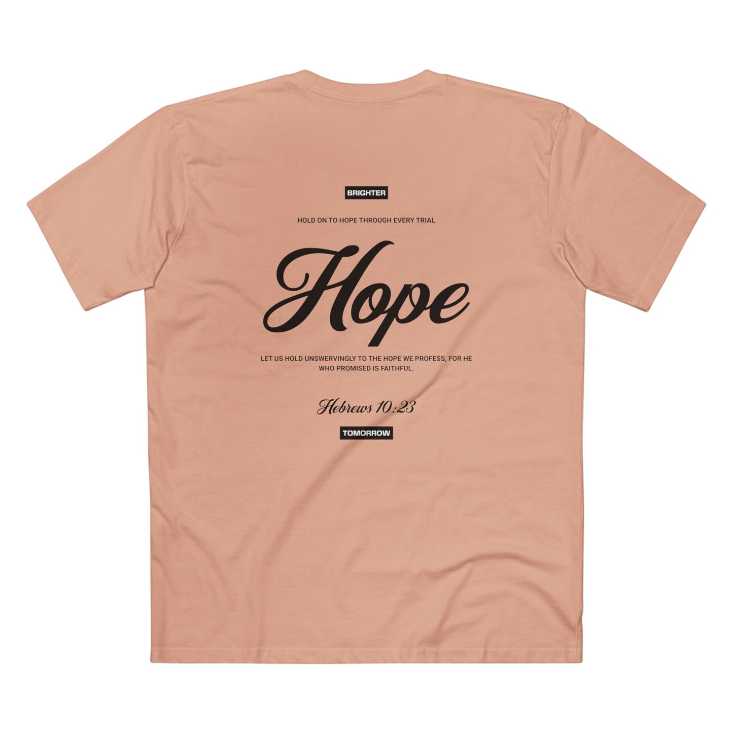 "Hope" Christian T-Shirt – Hebrews 10:23 | Faith-Based Apparel