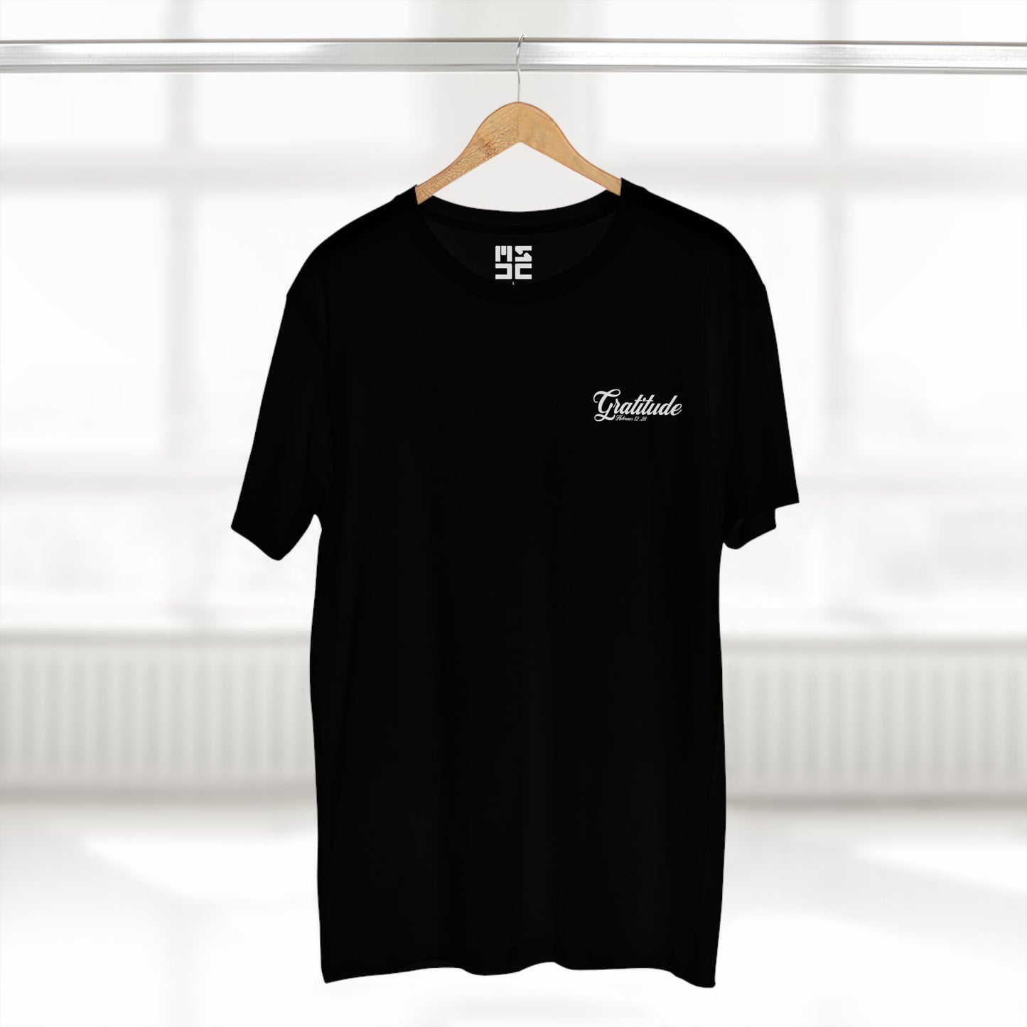 Gratitude Luxury Christian T-Shirt – Hebrews 12:28