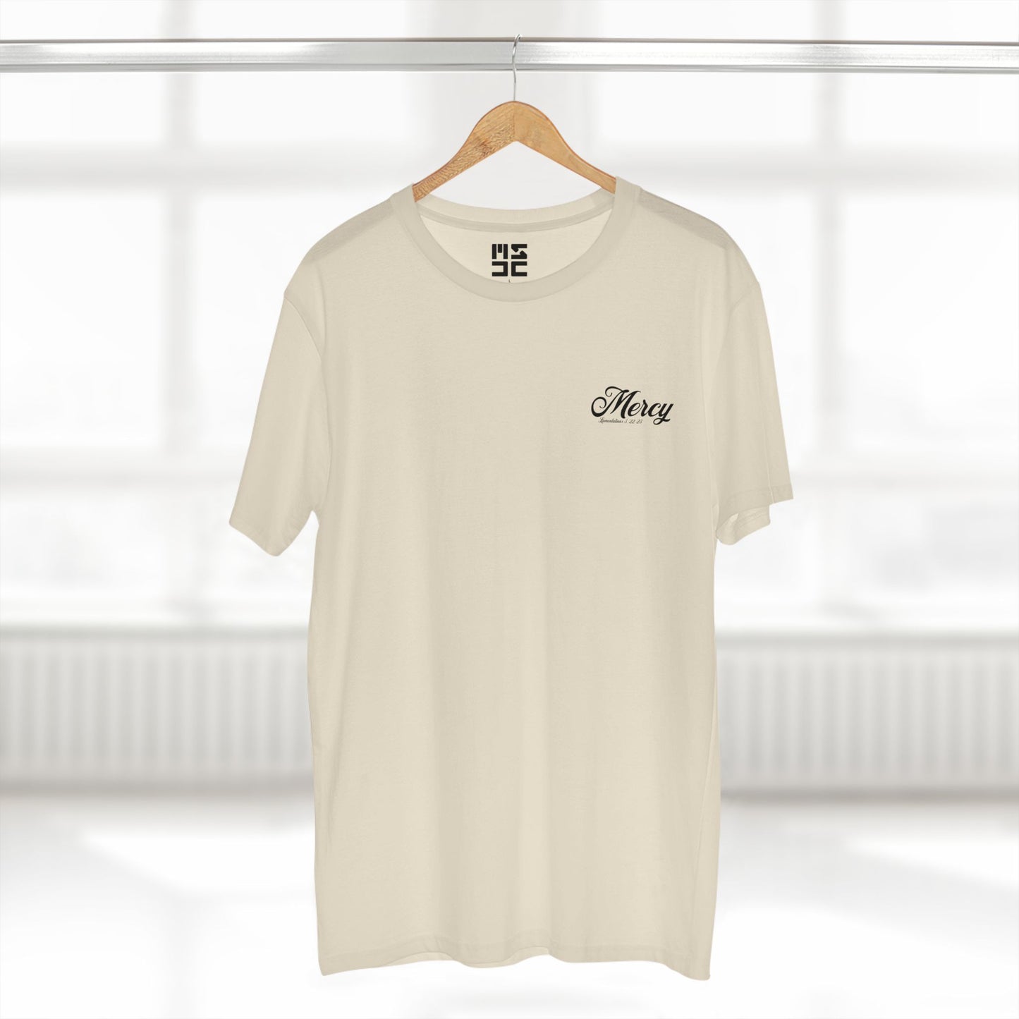 "Mercy" Christian T-Shirt – Lamentations 3:22–23 | New Every Morning