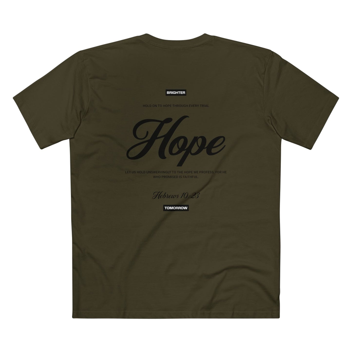 "Hope" Christian T-Shirt – Hebrews 10:23 | Faith-Based Apparel