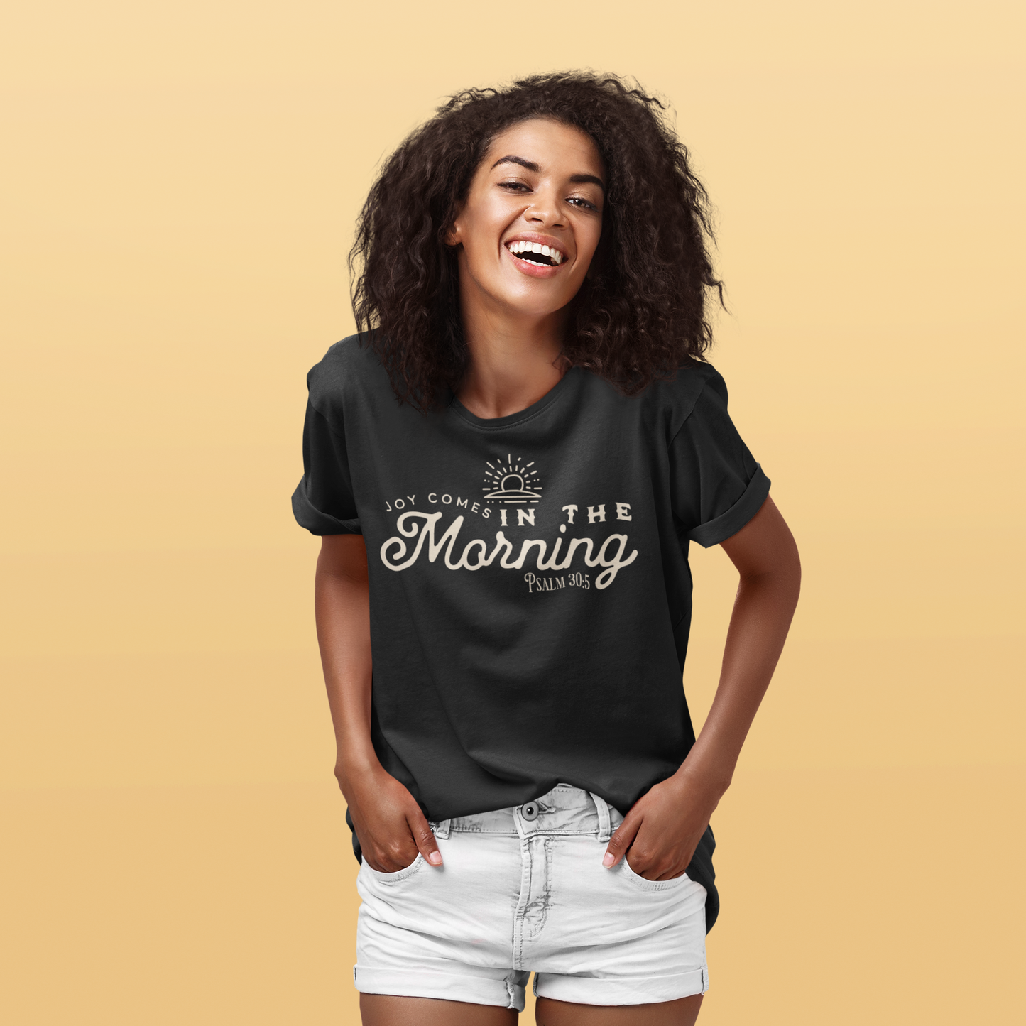 Joy Comes In the Morning – Retro Faded T-Shirt