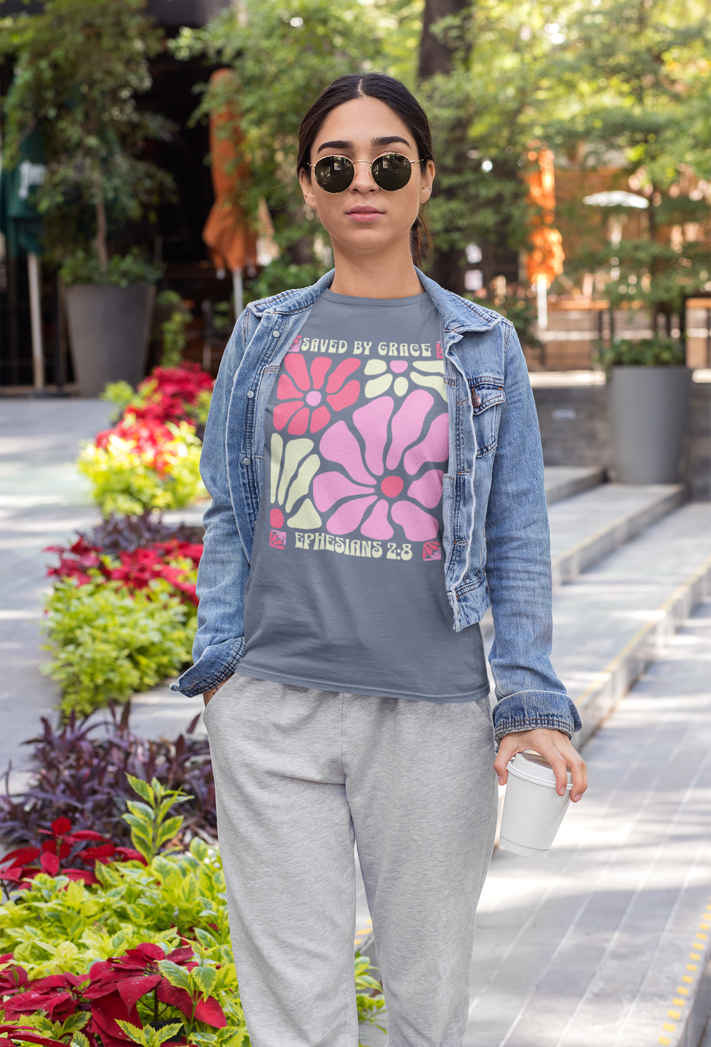 Saved by Grace – Retro Faded T-Shirt