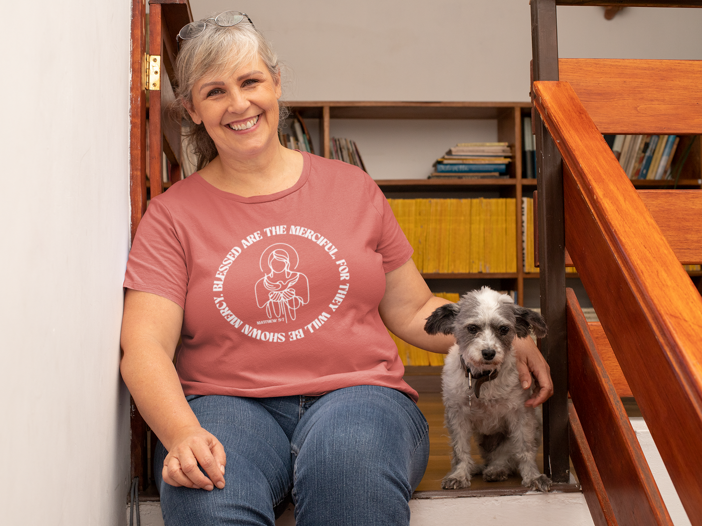 Merciful Heart Retro Graphic Tee | Inspirational Christian T-Shirt