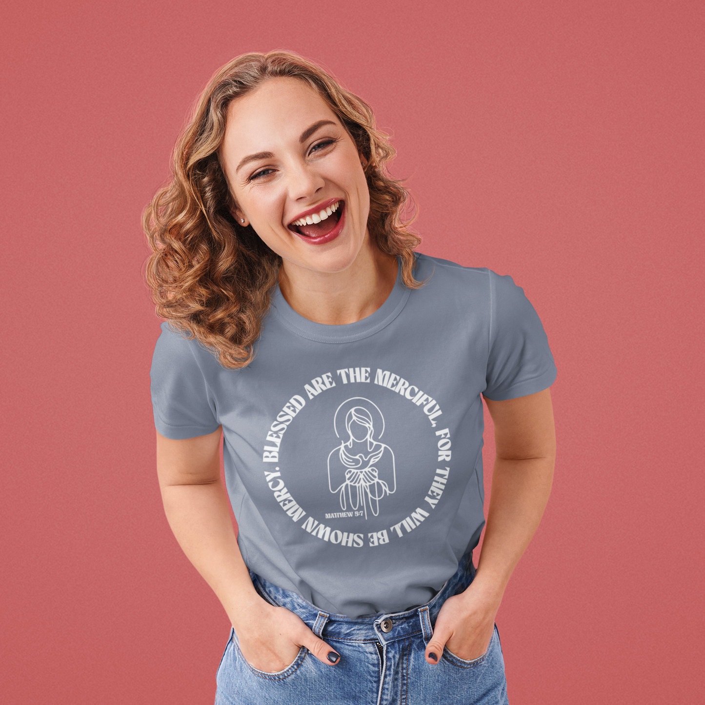 Merciful Heart Retro Graphic Tee | Inspirational Christian T-Shirt