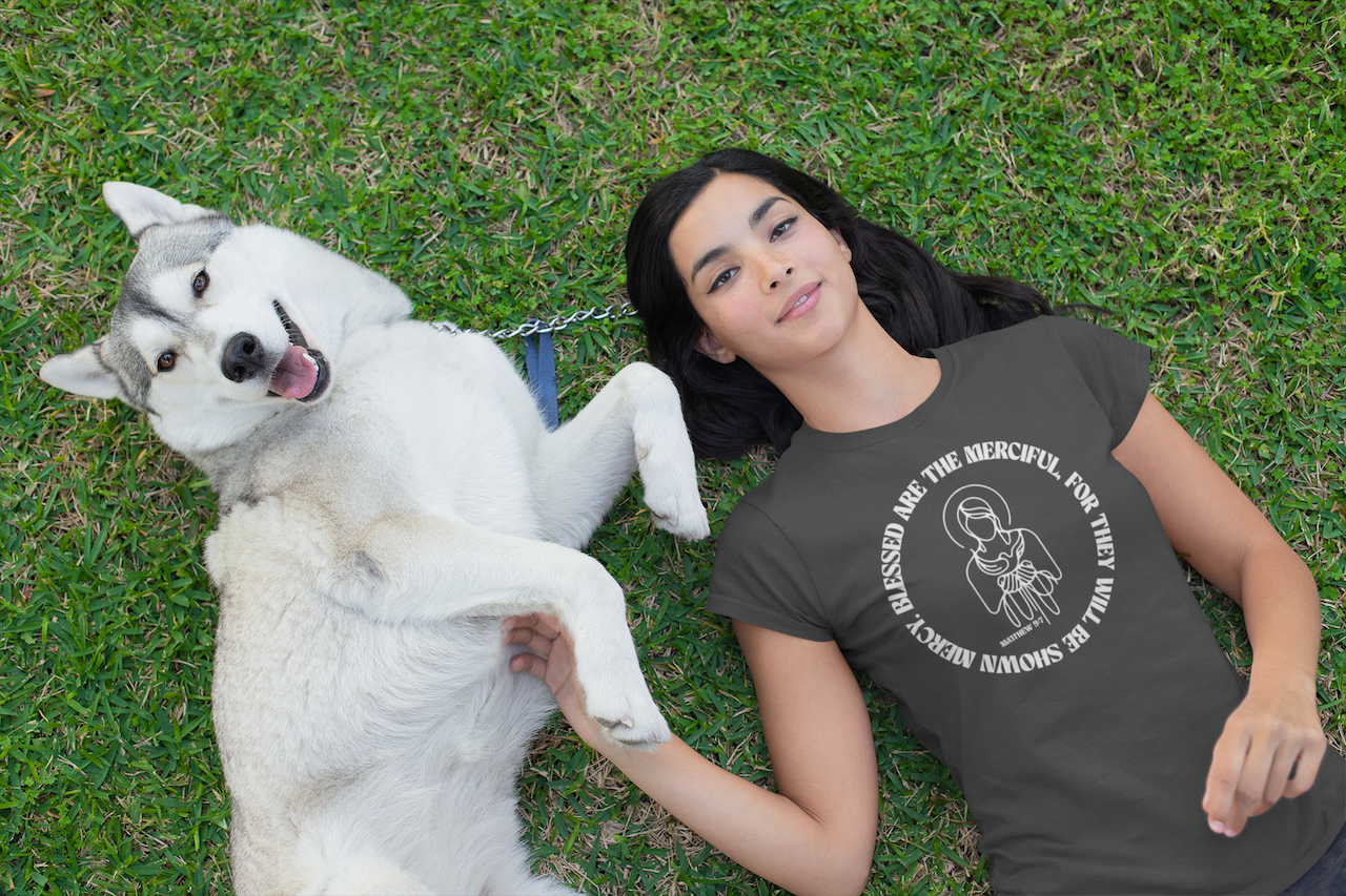 Merciful Heart Retro Graphic Tee | Inspirational Christian T-Shirt