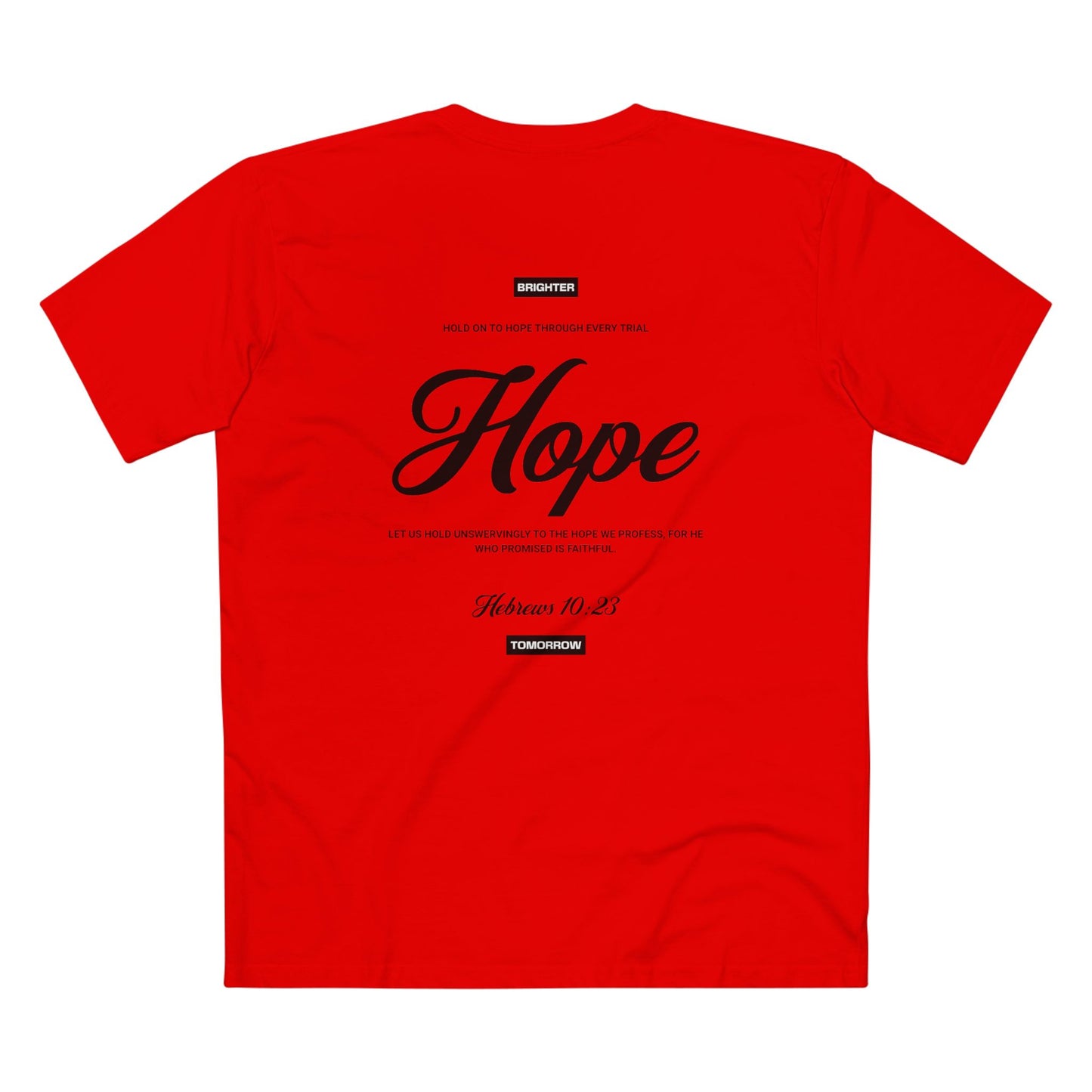 "Hope" Christian T-Shirt – Hebrews 10:23 | Faith-Based Apparel