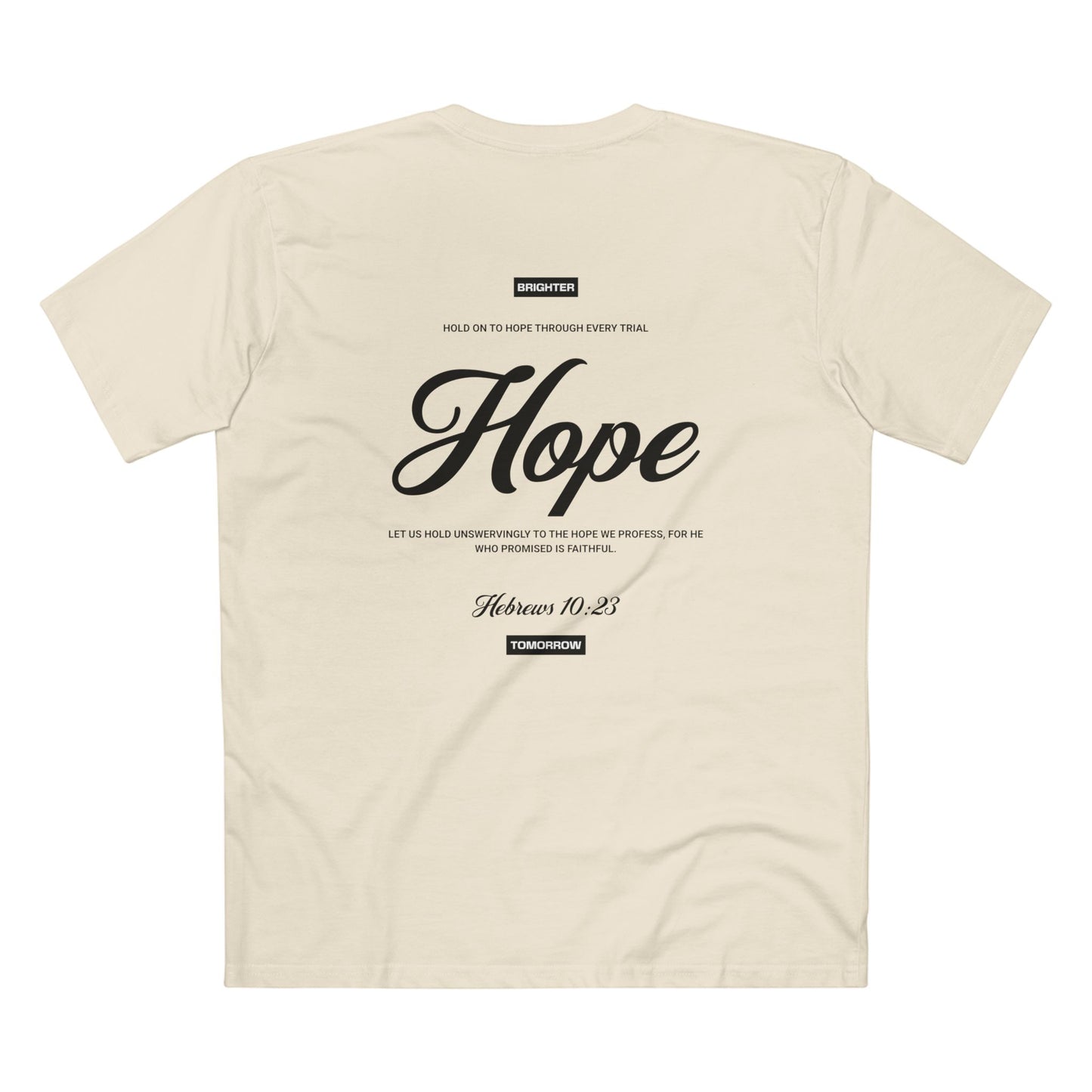 "Hope" Christian T-Shirt – Hebrews 10:23 | Faith-Based Apparel