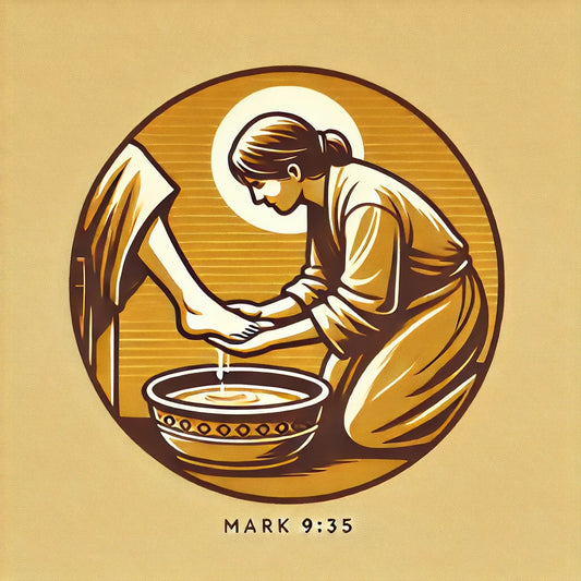 Mark 9:35 washing feet