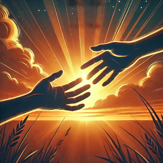 hands reaching to help one another
