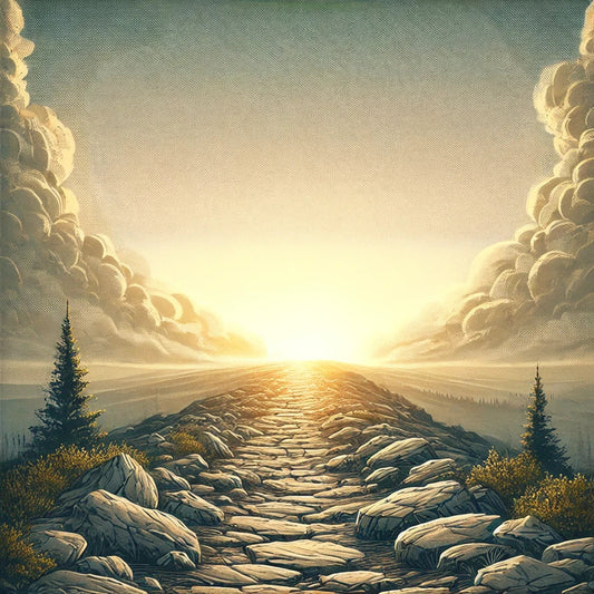 a long stone path