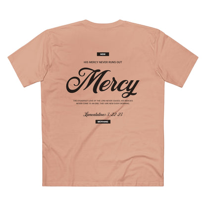 "Mercy" Christian T-Shirt – Lamentations 3:22–23 | New Every Morning