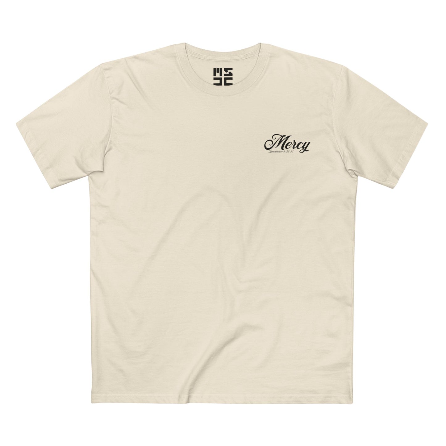 "Mercy" Christian T-Shirt – Lamentations 3:22–23 | New Every Morning