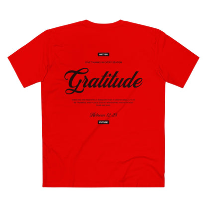 Gratitude Luxury Christian T-Shirt – Hebrews 12:28